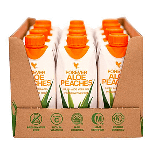 Aloe Gel Drink Peaches 330ml 12-Pack