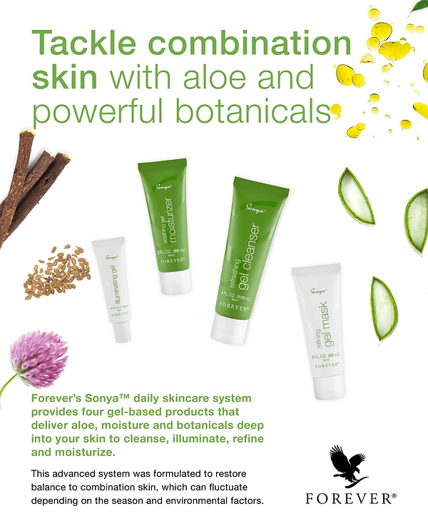 Tackle combination skin with aloe and powerful botanicals - Forever Living Products