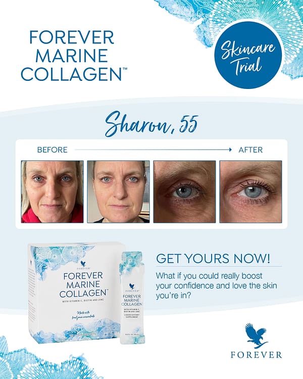 Forever Marine Collagen before and after - Forever Living Products